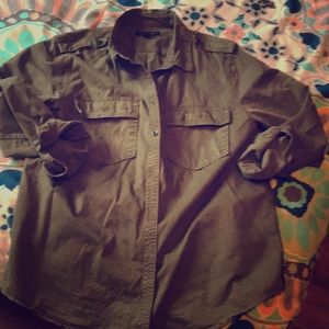 Banana Republic military button up shirt